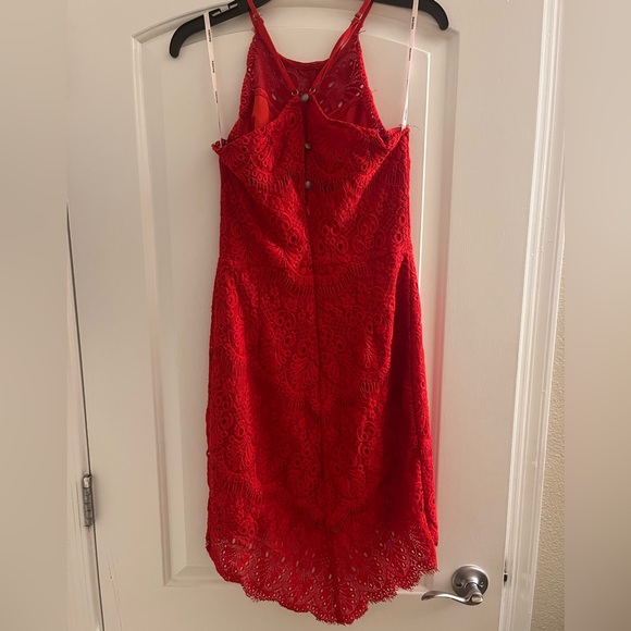 Red Cocktail Dress - Picture 3 of 4